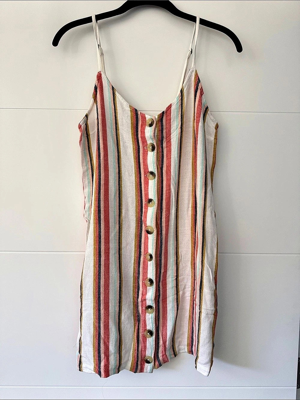 Rip Curl Premium Surf Stripe Cover Up Dress White & Red Size Small